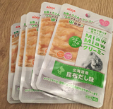 喵 日本原产爱喜雅MiawMiaw奶油妙鲜包 鱼肉鸡肉北海道昆布40克