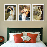 人物艺术美女裸女壁画性感人体油画海报 卧室床头装饰画室内挂画