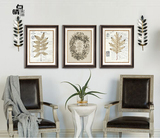 美式树叶北欧简欧式客厅沙发装饰画个性花卉挂画卧室壁画装饰画