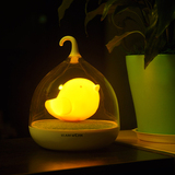 鸟笼LED小夜灯充电可感应创意卧室床头喂奶婴儿台灯触摸版四色选