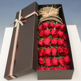 七夕情人节合肥同城鲜花速递19朵红玫瑰礼盒女友爱人安庆芜湖送花