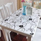 歺槕歺棹边桌饭槕小槕子多沃PVC餐桌布防水软质玻璃塑料台布餐桌