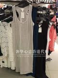 HM H&M潮女装香港代购专柜正品夏季新款纯色工字背心裙连衣裙现货