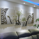 客厅装饰画无框挂画现代沙发背景墙壁画餐厅卧室立体浮雕画工艺画