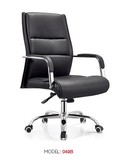 黑色简约高靠背职员办公椅可调节高低滑轮旋转椅员工办公电脑椅