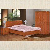 中式实木床 白蜡木床 双人床 1.8米床 现代家具婚床 卧室家具