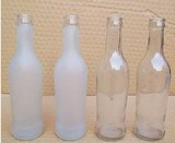 鸡尾酒瓶 出口俄罗斯朗姆酒空瓶275ml 蒙砂高档酒瓶玻璃专用批发