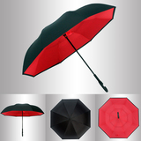 骄阳新款创意伞双层免持式可站立男女反向汽车伞长柄直杆定制雨伞