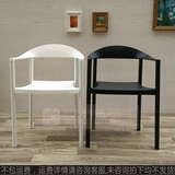 扶手塑料椅子洽谈塑胶椅 出口外贸塑料凳子 会所会客椅肯尼迪明椅