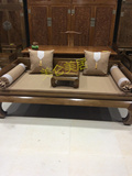 红木罗汉床五件套棕垫中式古典实木床垫椅垫沙发垫榻榻米坐垫棉麻