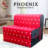 韩式可折叠布艺沙发床单人0.9米宜家海绵小户型折叠床地铺垫特价