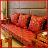 中式红木沙发坐垫实木太师椅垫圈椅垫靠枕扶手海绵加厚古典定制