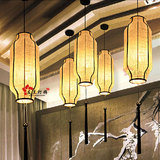新中式古典艺术吊灯客栈现代简约布艺仿古美容院工程卧室阳台灯具