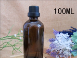 100ML茶色玻璃精油瓶 精油分装瓶 精油调配瓶  安全盖设计