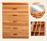 美式实木斗柜收纳柜储物组合抽屉柜简约宜家烤漆卧室三四五六斗橱