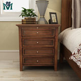 美式乡村家具pb美式床头柜橡木 实木床头柜 特价卧室家具定制定做