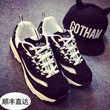 韩国代购Skechers斯凯奇韩版运动鞋内增高男女跑步鞋黑白熊猫鞋