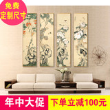 新中式禅意装饰画玄关客厅卧室走廊长条竖版挂画沙发背景墙壁画
