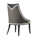 新中式餐椅 包间沙发椅家具 别墅餐椅 现代设计师实木布艺餐椅
