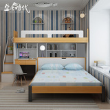 多功能组合床高低床上下床子母床高架床带护栏带衣柜带书桌双层床
