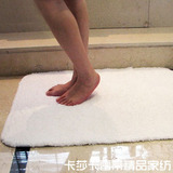 五星级酒店专用纯白色加厚纯棉防滑吸水长毛地垫地毯脚垫