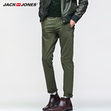 |JackJones杰克琼斯男士纯棉宽松直筒休闲长裤E|214314028