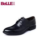 Belle/百丽春季专柜同款黑色牛皮商务绅士男皮鞋3ND01AM5