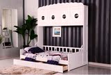 儿童床 衣柜床 储物双层床 多功能组合床 环保储物创意小孩床