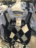 HM H&M正品童装代购15款男童衬衫男宝宝针织马甲长袖衬衣套装