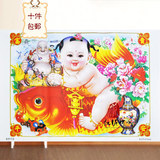 【十张包邮】富贵平安 天津杨柳青老年画 娃娃年画 海报结婚礼物