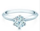 美国代购Tiffany Setting0.54IVS2经典六爪钻石订婚钻戒