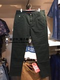 SELECTTED思莱德专柜代购黑绿色时尚男士修身长裤休闲裤414326014