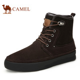 Camel/骆驼 冬季新款 短筒雪地靴 保暖耐磨系带男靴男鞋