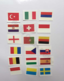 法国欧洲杯球迷加油助威贴纸国旗纹身贴纸意大利西班牙葡萄牙24强
