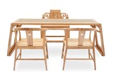 894w-新中式禅意原木实木纯白低家具 软装设计方案用素材