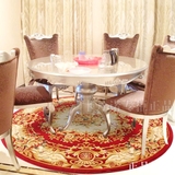 加厚 欧式简约中式美式 圆形卧室客厅书房椅子地垫 餐厅餐桌地毯