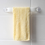 日本进口强力吸盘毛巾架浴室架免打孔单杆毛巾杆卫生间挂毛巾挂架