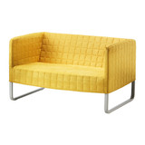 ◆西安春秋宜家代购◆KNOPPARP 库帕  双人沙发, 纯黄色灰色特价