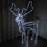 圣诞节用品 高彩虹管小鹿 发光小鹿LED灯管小鹿 圣诞场景道具