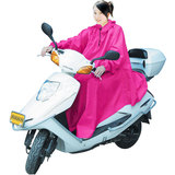 包邮绿色天润有袖带袖电动车摩托车雨衣加肥加大韩国时尚雨披单人