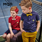 MQD童装男童夏装2015儿童套装夏款中童大童两件套短袖套装T恤韩版