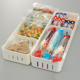 家の物语日本进口冰箱收纳盒INOMATA冷藏可叠加式桌面抽屉整理盒