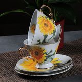 品牌销售唐德欧式高档陶瓷杯子茶杯雀巢咖啡杯碟 英式骨瓷咖啡杯