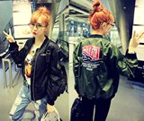 棒球服女学生韩版短款bf学院风休闲贴布薄款外套百搭飞行员夹克潮