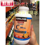 19年5月 美国原装Kirkland维生素C咀嚼片VC 500mg 500粒 橙子味