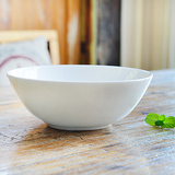 陶瓷餐具出口原单7寸纯白骨瓷45%骨粉大汤碗面碗水果沙拉碗