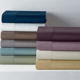 外贸高端美式60支埃及棉450根纱纯色纯棉床单 高档素色全棉面料