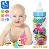 宝宝奶瓶装新生婴儿玩具手摇铃幼儿磨牙咬挂铃牙胶响铃套装0-1岁