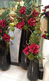 欧式落地大花瓶大型花艺套装红果客厅酒店电视柜橱窗摆放仿真花艺