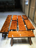 巴花黑檀木奥坎长条凳板凳大板配件茶桌凳子休闲时尚红木家具餐椅